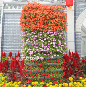 花盆式組合花柱-方柱形