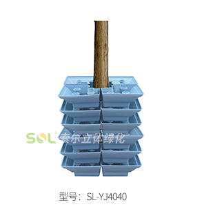 行道樹(shù)綠化-花盆式組合造景