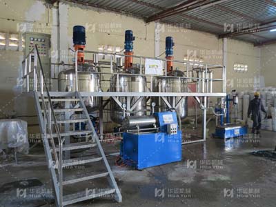 安哥拉客戶采購HYC-2000型涂料成套設備