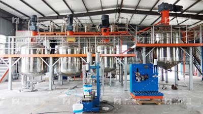 上饒?zhí)旒涯戤a(chǎn)8000噸電氣自動化水性涂料項目